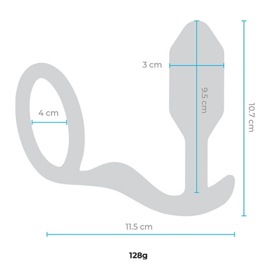 Пробка с кольцом b-Vibe Snug &amp; Tug