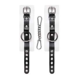 Бело-черные наручники Pecado