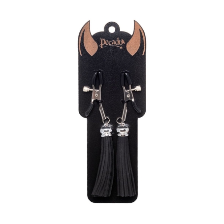 Зажимы на соски «Прищепки» с кисточками из замши