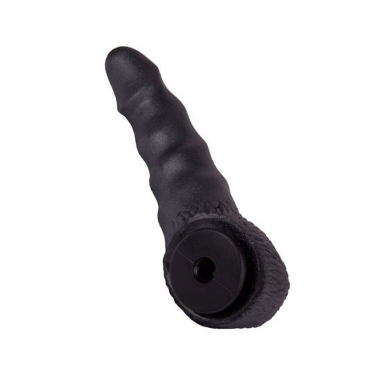 Фаллос-насадка Lovething Black Bent 2