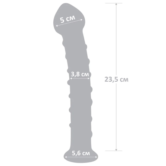 Фаллос из стекла Glas 10&quot; Mr. Swirly