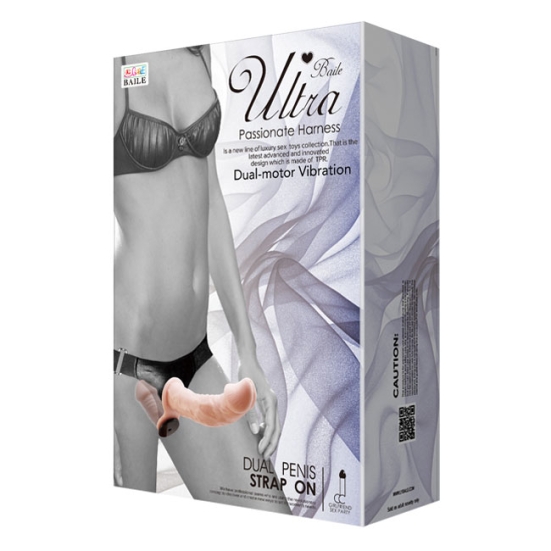 Страпон Ultra Dual Penis - 2 насадки