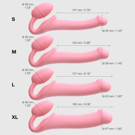 Страпон безремневой Strap-on-me Semi-Realistic